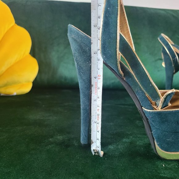 Brand new Teal Cyan Turquoise Heels - Picture 9 of 10